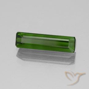 Tormalina Verde scuro naturale da 1.47 ct, Ottagonale / Taglio smeraldo, VS