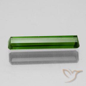 Tormalina Verde medio-scuro naturale da 1.73 ct, Ottagonale / Taglio smeraldo, VS