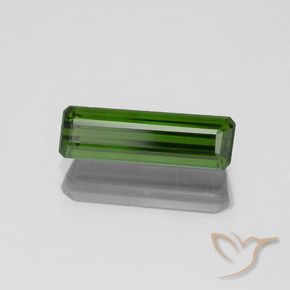 Tormalina Verde terroso naturale da 1.35 ct, Ottagonale / Taglio smeraldo, VS