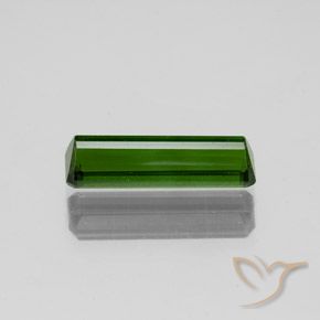 Tormalina Verde terroso naturale da 1.35 ct, Ottagonale / Taglio smeraldo, VS