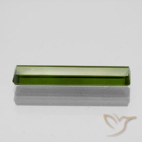 Tormalina Verde scuro naturale da 1.73 ct, Ottagonale / Taglio smeraldo, VS