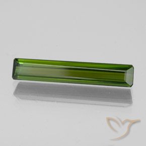 Tormalina Verde scuro naturale da 1.47 ct, Ottagonale / Taglio smeraldo, VVS-VS