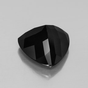 Tormalina naturale nero da 4,49 ct, trillion, opaco