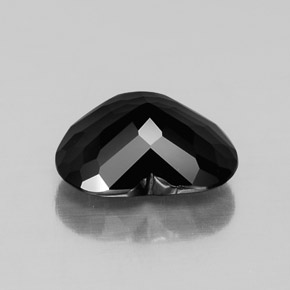 Tormalina naturale nero da 2,18 ct, a forma di cuore, opaco