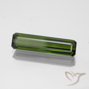 Tormalina Verde scuro naturale da 1.83 ct, Ottagonale / Taglio smeraldo, VVS-VS