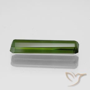 Tormalina Verde scuro naturale da 1.83 ct, Ottagonale / Taglio smeraldo, VVS-VS