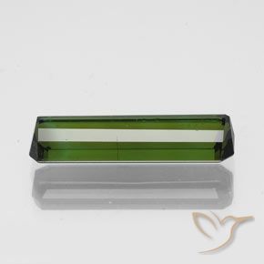 Tormalina Verde scuro naturale da 1.71 ct, Ottagonale / Taglio smeraldo, SI