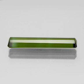 Tormalina verde medio naturale da 1,93 ct, taglio smeraldo, VS