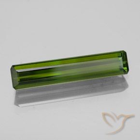 Tormalina Verde scuro naturale da 1.90 ct, Ottagonale / Taglio smeraldo, VS