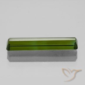 Tormalina Verde scuro naturale da 1.90 ct, Ottagonale / Taglio smeraldo, VS