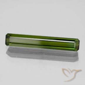 Tormalina Verde scuro naturale da 1.80 ct, Ottagonale / Taglio smeraldo, VVS-VS