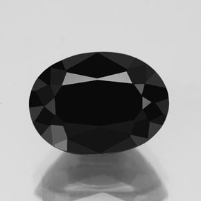 Tormalina naturale nero da 3,69 ct, taglio ovale, opaco