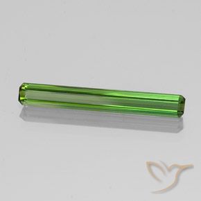 Tormalina Verde medio naturale da 1.69 ct, Ottagonale / Taglio smeraldo, VVS-VS