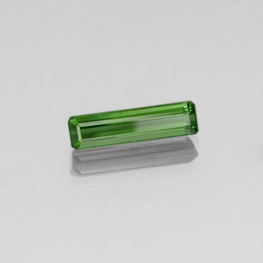 Tormalina naturale verde da 1,48 ct, taglio smeraldo, VVS-VS
