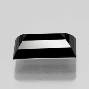 Tormalina naturale nero da 4,12 ct, baguette, opaco