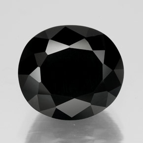 Tormalina naturale nero da 10,02 ct, taglio ovale, opaco