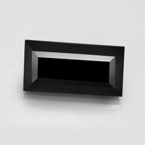Tormalina naturale nero da 7,99 ct, baguette, opaco