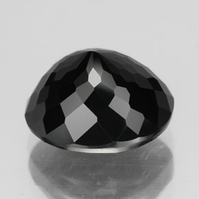 Tormalina naturale nero da 4,50 ct, taglio ovale, opaco
