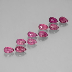 Tormalina naturale rosa da  ct, briolette, VS
