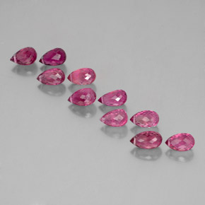 Tormalina naturale rosa da  ct, briolette, VS