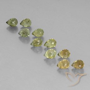 Gemme di Tormalina Multicolore naturale da 5.74 ct, Taglio briolette, VS-SI