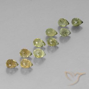 Gemme di Tormalina Multicolore naturale da 5.74 ct, Taglio briolette, VS-SI