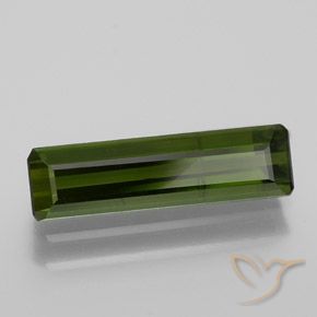Tormalina Verde terroso naturale da 1.38 ct, Ottagonale / Taglio smeraldo, VS-SI