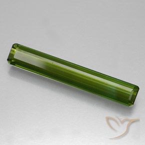 Tormalina Verde scuro naturale da 1.40 ct, Ottagonale / Taglio smeraldo, VVS-VS