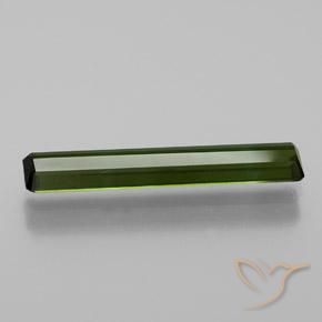 Tormalina Verde terroso naturale da 1.08 ct, Ottagonale / Taglio smeraldo, VVS
