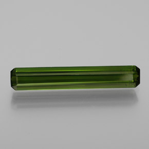 Tormalina Verde scuro naturale da 1.76 ct, Taglio smeraldo, VS-SI