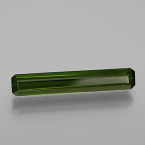 Tormalina Verde scuro naturale da 1.76 ct, Taglio smeraldo, VS-SI