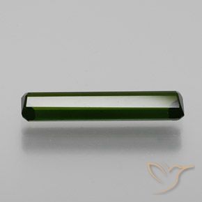 Tormalina Verde scuro naturale da 1.29 ct, Ottagonale / Taglio smeraldo, VS-SI
