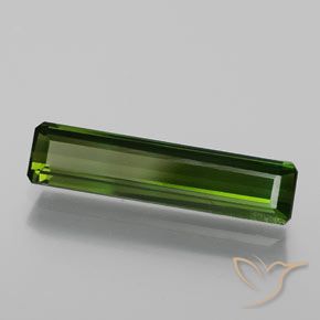 Tormalina Verde scuro naturale da 1.47 ct, Ottagonale / Taglio smeraldo, SI