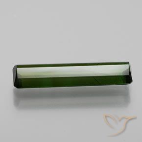 Tormalina Verde scuro naturale da 1.47 ct, Ottagonale / Taglio smeraldo, SI