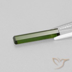 Tormalina Verde scuro naturale da 1.60 ct, Ottagonale / Taglio smeraldo, VVS-VS