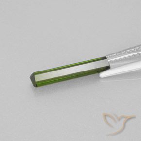 Tormalina Verde medio naturale da 1.24 ct, Ottagonale / Taglio smeraldo, VVS