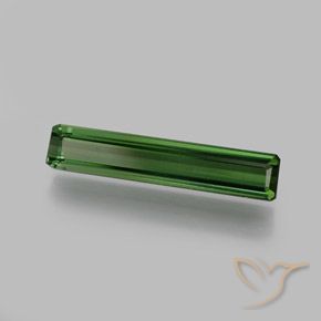 Tormalina Verde scuro naturale da 1.37 ct, Ottagonale / Taglio smeraldo, VS