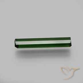 Tormalina Verde scuro naturale da 1.37 ct, Ottagonale / Taglio smeraldo, VS