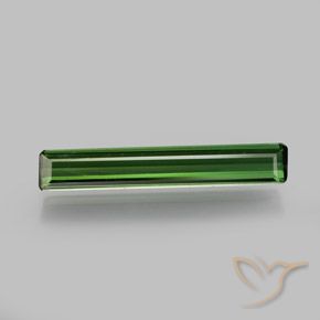 Tormalina Verde medio-scuro naturale da 1.45 ct, Ottagonale / Taglio smeraldo, VVS-VS
