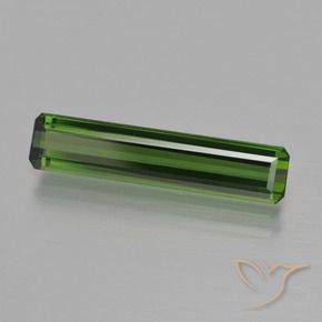 Tormalina Verde terroso naturale da 1.62 ct, Ottagonale / Taglio smeraldo, VVS-VS
