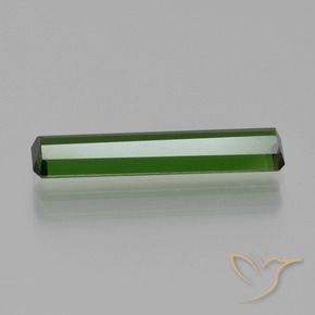 Tormalina Verde terroso naturale da 1.62 ct, Ottagonale / Taglio smeraldo, VVS-VS