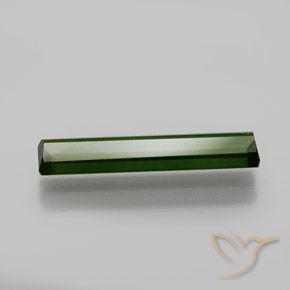 Tormalina Verde terroso naturale da 1.58 ct, Ottagonale / Taglio smeraldo, VVS-VS