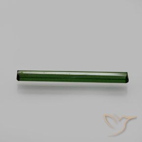 Tormalina Verde scuro naturale da 1.34 ct, Ottagonale / Taglio smeraldo, VVS-VS
