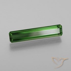 Tormalina Verde scuro naturale da 1.35 ct, Ottagonale / Taglio smeraldo, VVS-VS