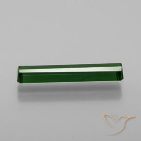 Tormalina Verde scuro naturale da 1.35 ct, Ottagonale / Taglio smeraldo, VVS-VS