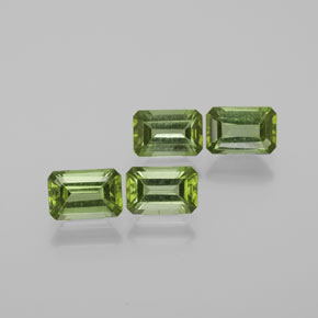 Gemme di Tormalina Verde foresta naturale da 2.32 ct, Taglio smeraldo, VS