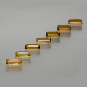 Gemme di tormalina marrone medio naturale da 2,39 ct, taglio a baguette, VS