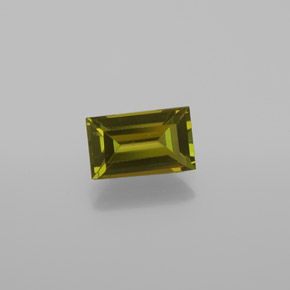 Tormalina naturale verde da 1,05 ct, baguette, VS