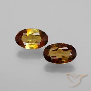 1.67ctw Naturale Marrone dorato rossastro Tormalina, Ovale, VS