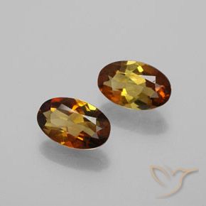 Gemme di Tormalina Marrone dorato rossastro naturale da 1.67 ct, Ovale, VS